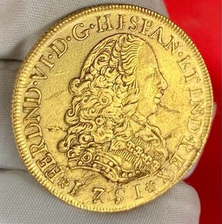 8 Escudos Fernando VI 1751 Lima
