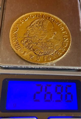 8 Escudos Fernando VI 1751 Lima