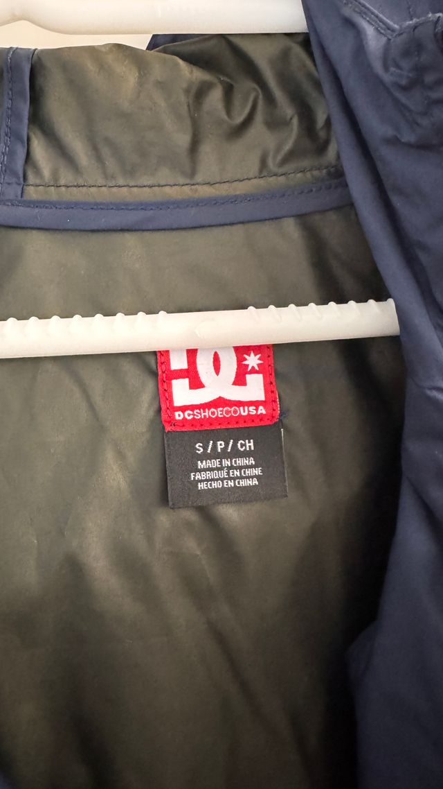 Chaqueta Cortavientos DC Shoes Azul y Amarillo