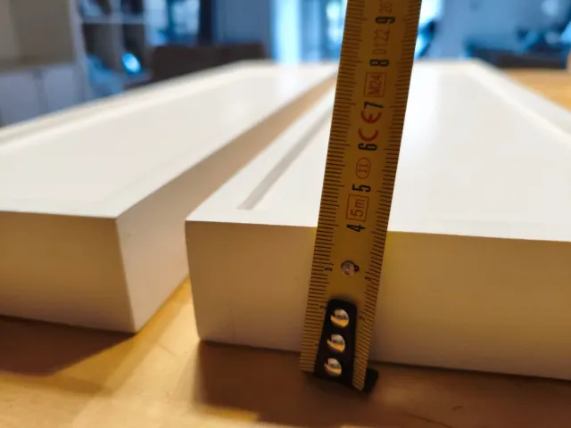 Estantes de pared blancos (madera)