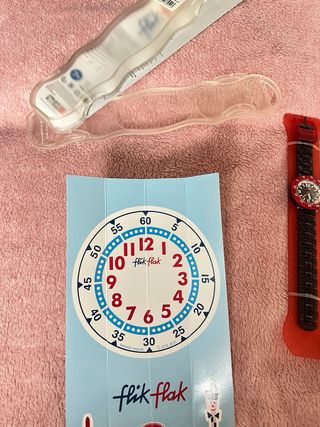 Orologio Flik Flak Bambino Rosso Nero