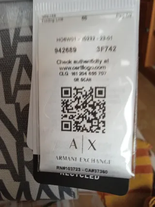 Bolso Tote Armani Exchange Beige