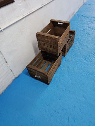 Cajas de madera antiguas (3 unidades) 20 € una