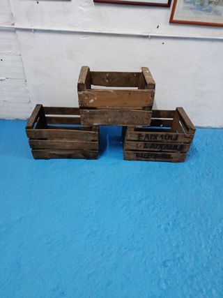 Cajas de madera antiguas (3 unidades) 20 € una