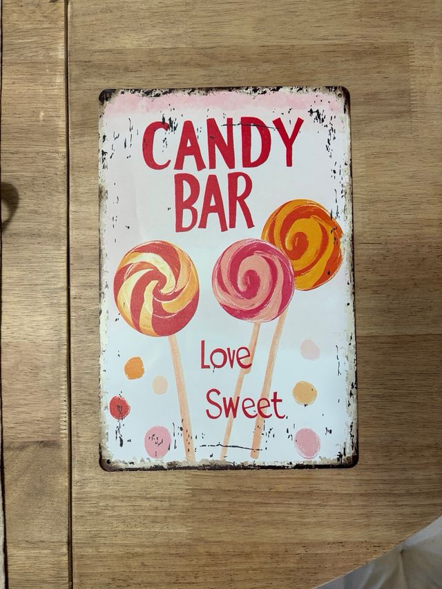 Artículos fiesta Candy Bar, iluminación y pistolas