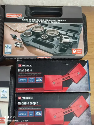 Herramientas 8 cajas Parkside/Powerfix Nuevas lote