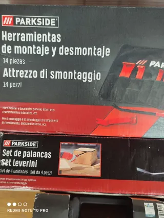 Herramientas 8 cajas Parkside/Powerfix Nuevas lote