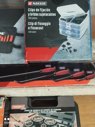 Herramientas 8 cajas Parkside/Powerfix Nuevas lote