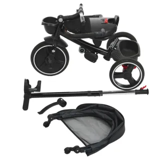Triciclo Prémaman Triky 5 en 1 Gris/Neg