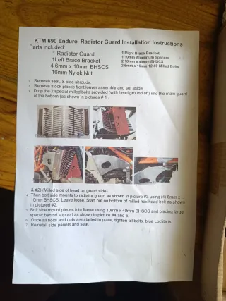 Protector radiador KTM 690 Enduro 2008 al 2018