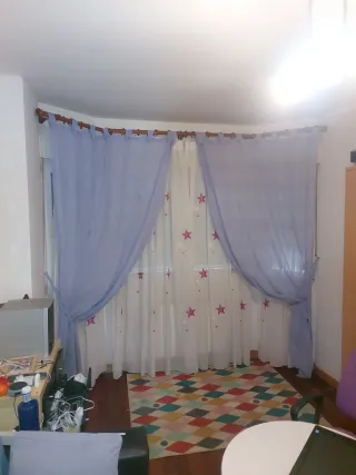 Cortinas visillos tela