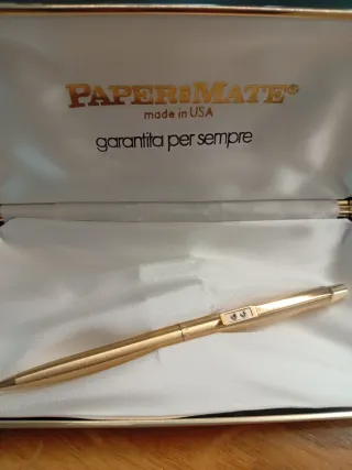 Penna matita Paper Mate oro, made in USA