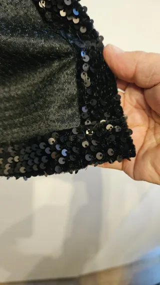 Cárdigan Nekane negra lentejuelas