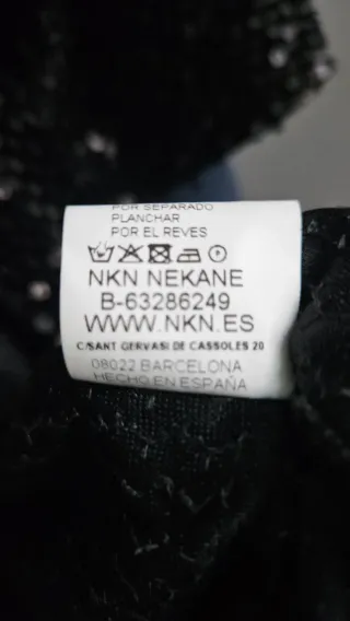 Cárdigan Nekane negra lentejuelas