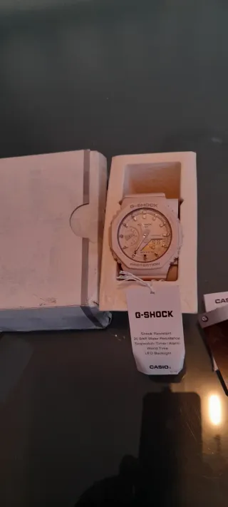 Reloj Casio Beige/Blanco Nuevo