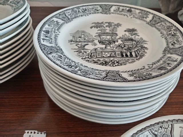 Vajilla Antigua La Cartuja Porcelana