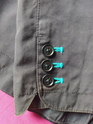 Americana H&M Negra y Azul