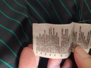 Americana H&M Negra y Azul