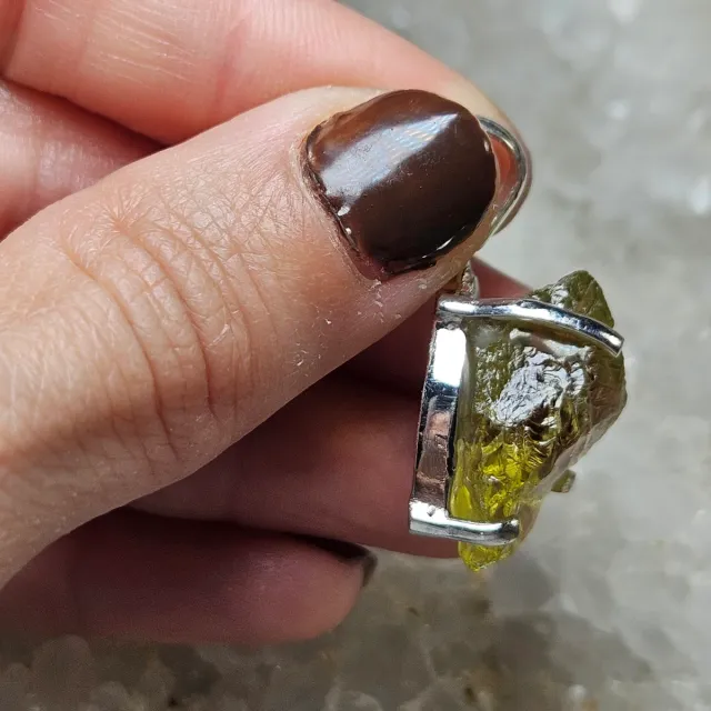 Colgante Plata 925 Citrino Bruto