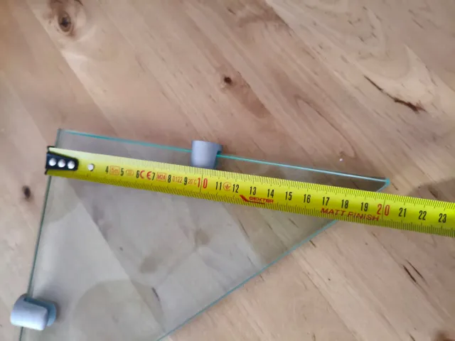 Estante rinconero de cristal