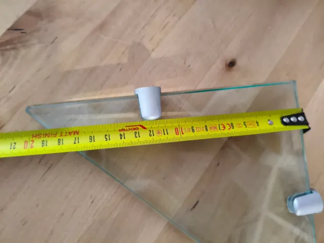 Estante rinconero de cristal