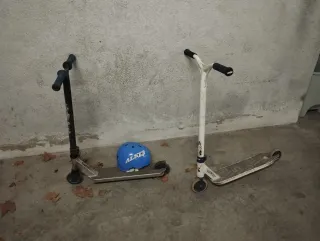 Patinete sacrifice, patinete oxelo y casco.