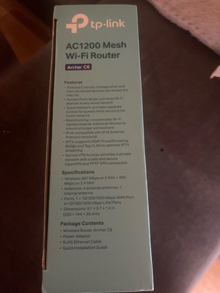 TP-Link AC1200 Mesh Wi-Fi Router Archer C6