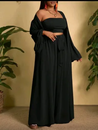 Conjunto negro 3 piezas