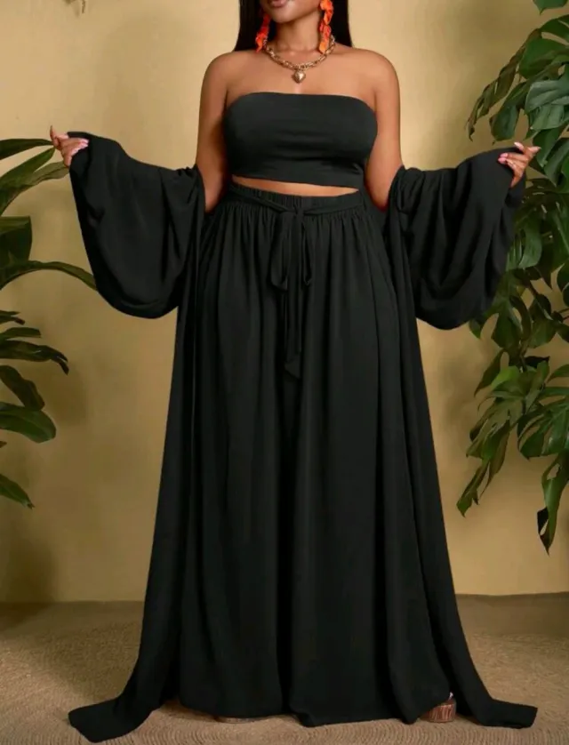 Conjunto negro 3 piezas