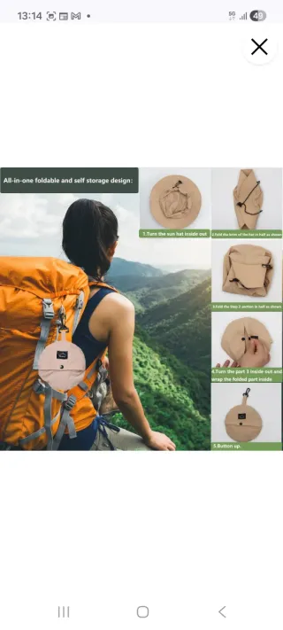 Sombrero/Gorro Wanyig Beige Nuevo