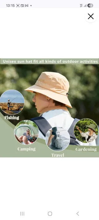 Sombrero/Gorro Wanyig Beige Nuevo