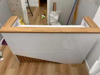 Mostrador blanco seminuevo