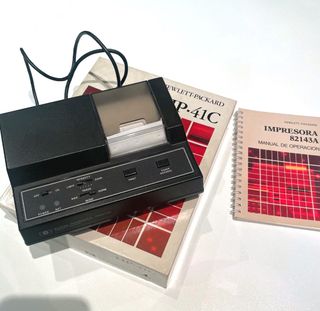 Impresora HP 82143A para HP-41C y Lector tarjetas