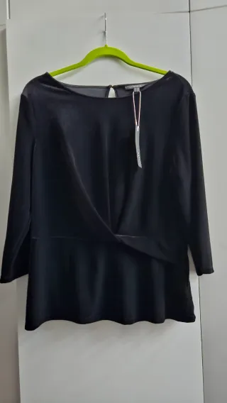 Blusa terciopelo Esprit fiesta negra talla M
