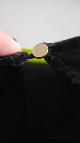 Blusa terciopelo Esprit fiesta negra talla M