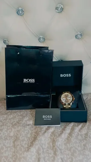Reloj Hugo Boss Dorado y Negro