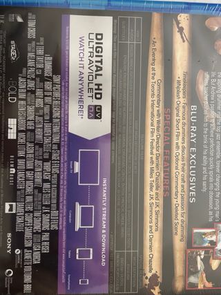 Whiplash Blu-ray Película Inglés sin abrir