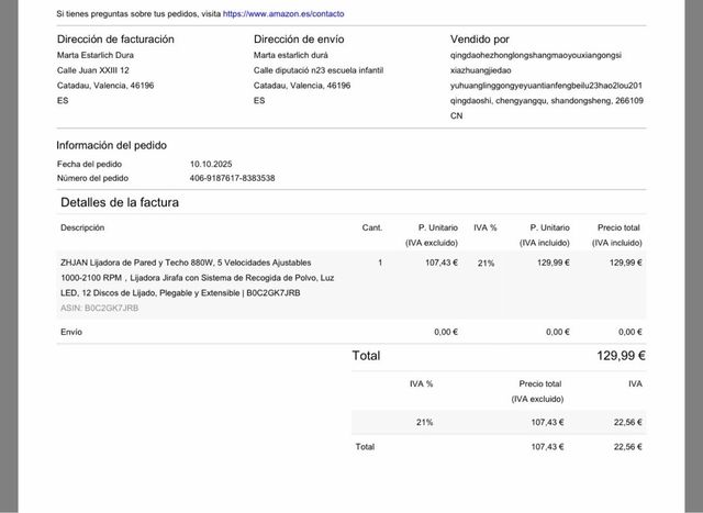 ZHJAN Lijadora Pared y Techo 880W