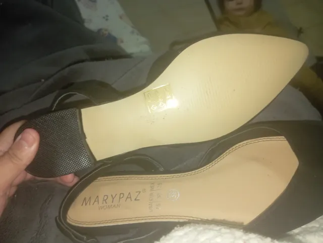 Zapatos planos Marypaz negros talla 38