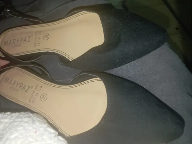 Zapatos planos Marypaz negros talla 38