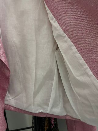 Blazer rosa vintage con strass