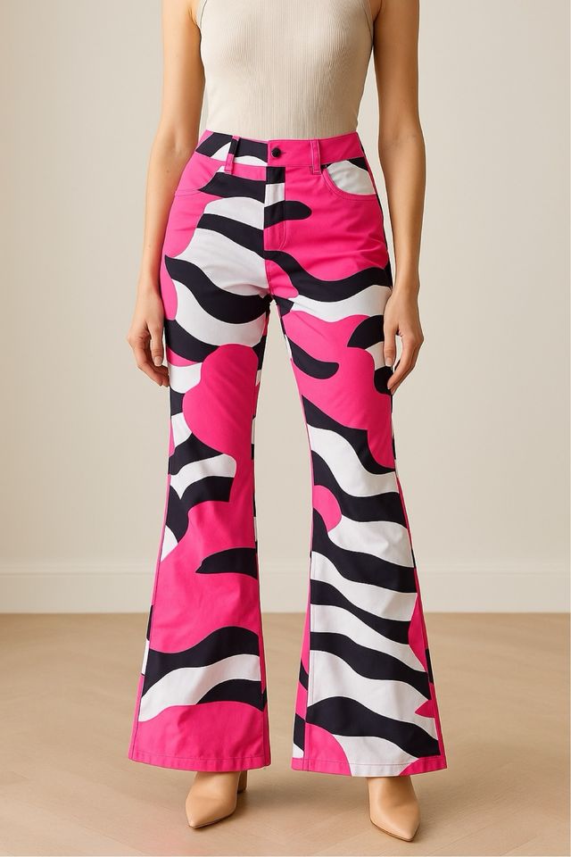 Pantalón Flared Pop Art