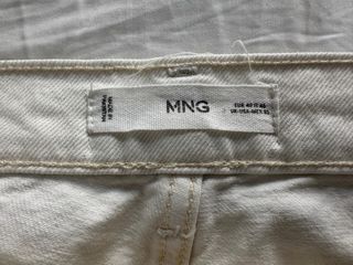 Vaqueros Mango Ben Talla 30 Blanco