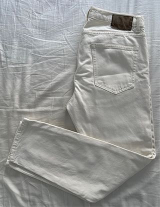 Vaqueros Mango Ben Talla 30 Blanco