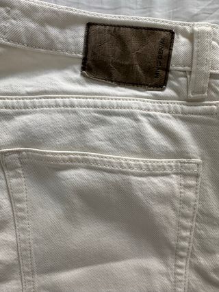 Vaqueros Mango Ben Talla 30 Blanco