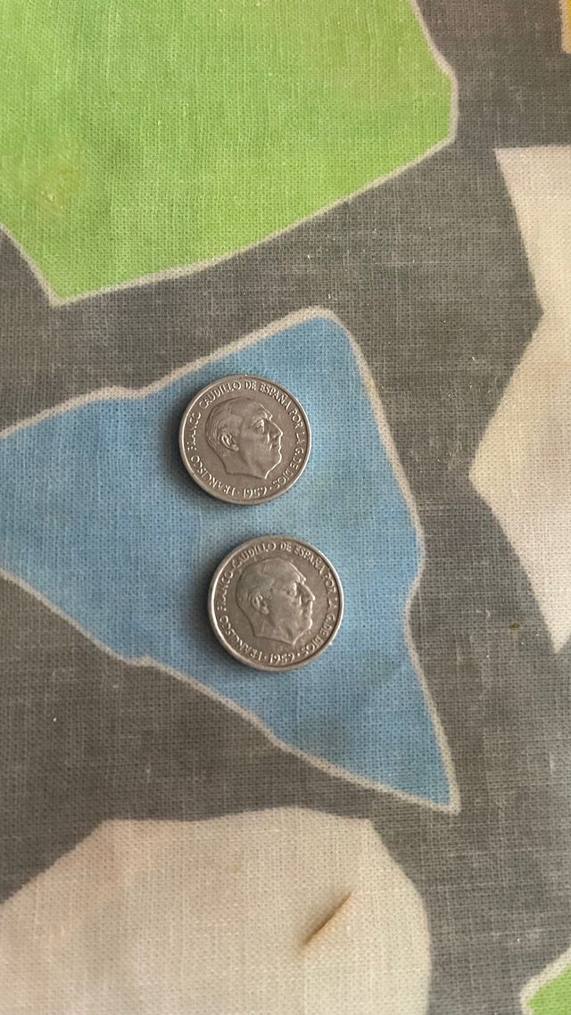 2 Monedas 10 Céntimos Franco de 1959