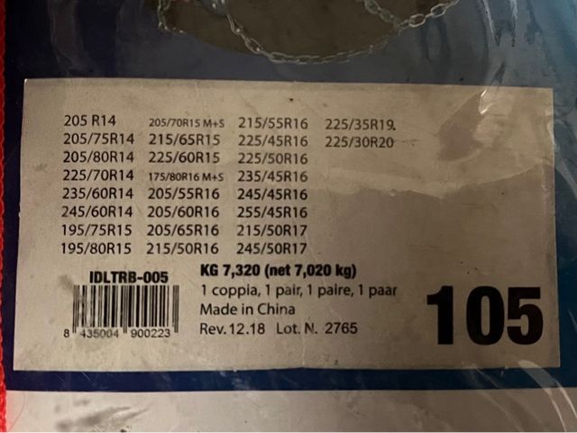 Cadenas Nieve 4x4 Ideal TR 16mm