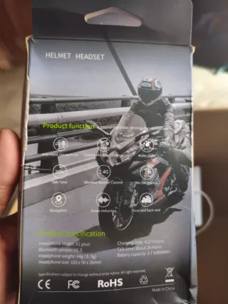 Intercomunicador Casco Moto X1 Plus