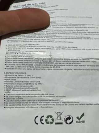 Altavoz Bluetooth JVC Negro y Naranja