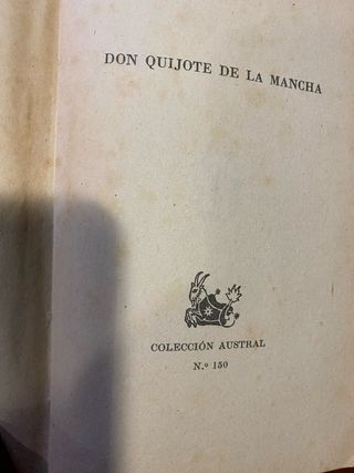 El Ingenioso Hidalgo Don Quijote de la Mancha